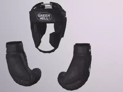 BOXING EQUIPMENT PBR Low-poly 3D model