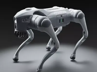 Unitree Robot Dog Realistic Quadrupedal Robot 3D Model Low-poly 3D model