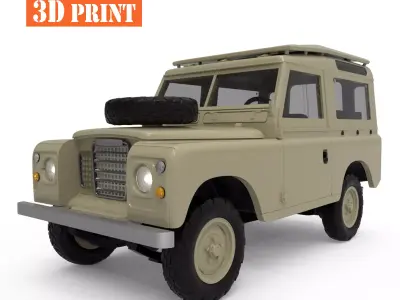 Vintage British Utility Series3 1972 SWB Station Wagon 3D print model
