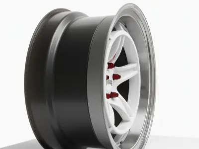 HSR Rai S4 3 Piece Rims wheels 3D model