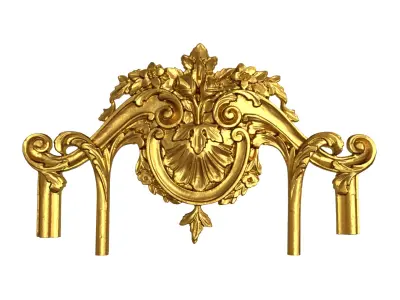 Classic decor ornament v-3D model 64 3D model