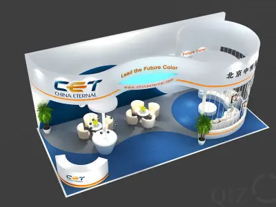 Booth - Area -5X11-3DMAX2010-017 3D model