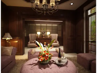 big house decoration 3D model