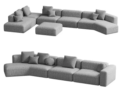  COOPER Sofa By Frigerio 3D model