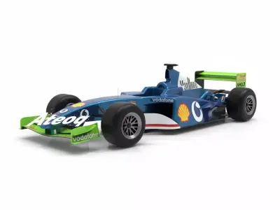 Ferrari F2002 3D Model Design 3D for Game Ready 3D print model