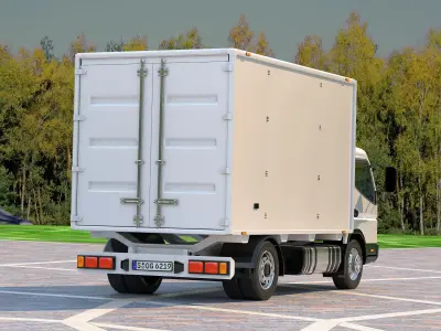 3D model of realistic van 3D model