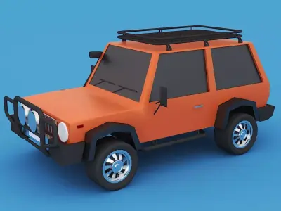 Cartoon SUV 3d model 3D model