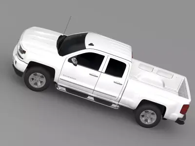 Chevrolet Silverado LTZ Z71 Double Cab GMTK2 St Box 2016 3D model
