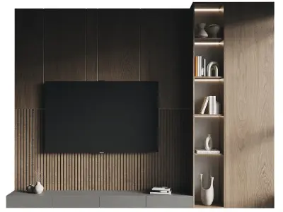 Tv wall 181 3D model