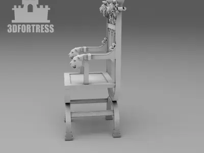 Chair  lion 3D print model