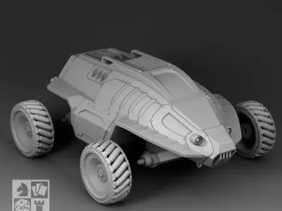 Futuristic Armored personnel carrier 3D print model