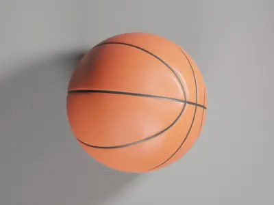 a Basketball Low-poly 3D model