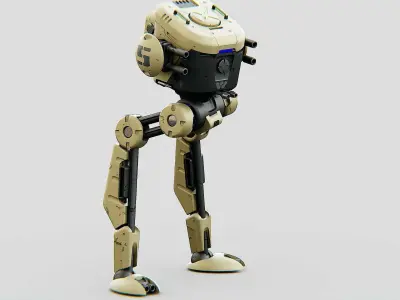M-200 WALKER Rigged for Unreal Engine - Unity - MIXAMO  3D model