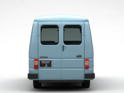 Peugeot J9 Minibus 1981 3D model