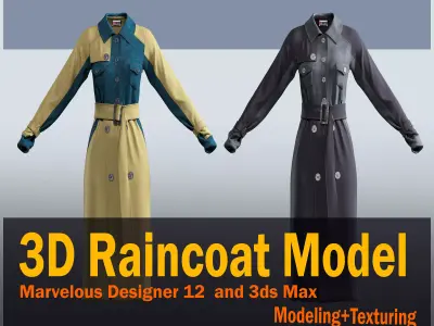 Raincoat model 3D model