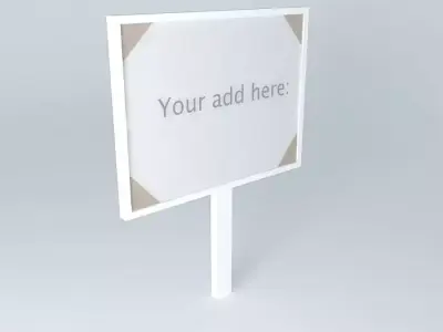 A Billboard your add here sign Free 3D model