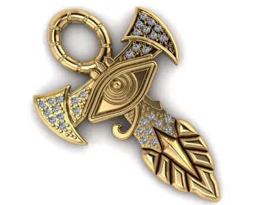 eye pendant 3D print model