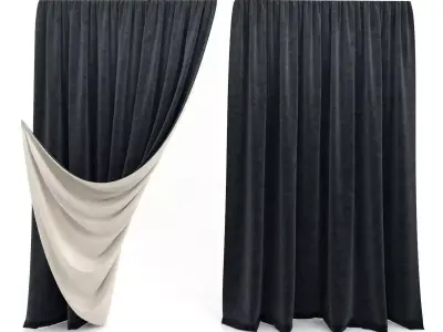 Curtains curtain 3D model