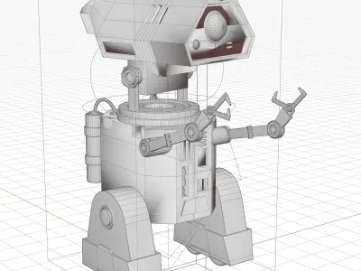  robot  Free low-poly 3D model