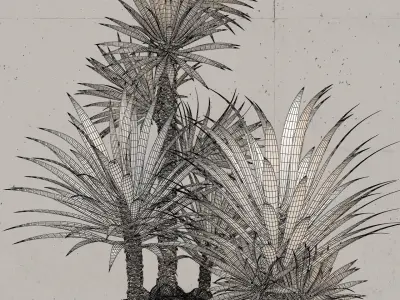 Restoration Hardware corso planter 3D model