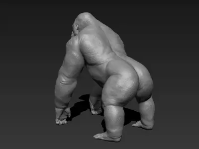 Gorilla 3d Print Ready 3D model