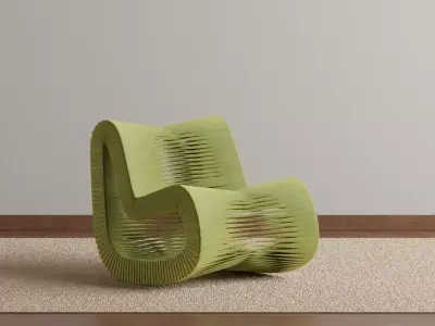 Contriga Rocking Chair 3D model