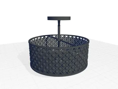 Augustine Semi Flush Mount 3D model