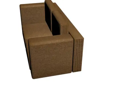 Brown Sofa 3D model