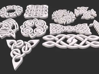 Celtic ornament  3D model