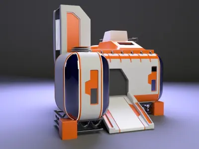 Scifi Warehouse  3D model