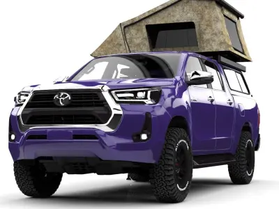 TOYOTA HILUX 2019 CARPA OPEN DESING  3D model