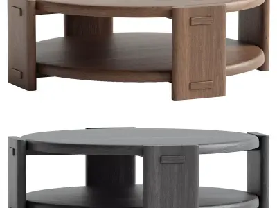 Starling Solid Wood Coffee Table 3D model