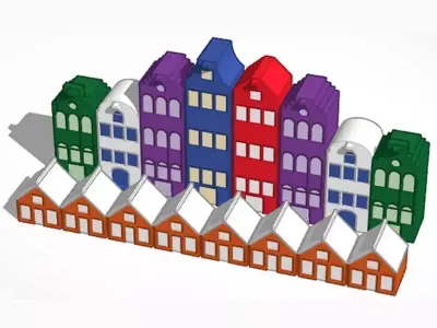 Amsterdam House Chess Free 3D print model