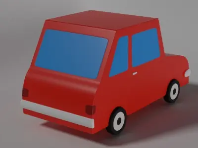 Cartoonish Car 3D model