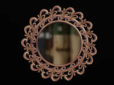 Carved mirror 2 3D model