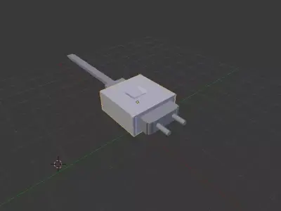 Phone charger 3d model Free low-poly 3D model