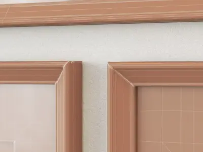 Sea and rocks gallery wall 3D model