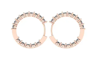 Diamond earring 3d render 3D print model purchase