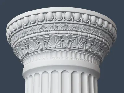 Roman Column 009 3D model