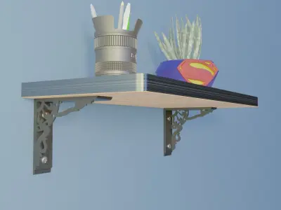 shelf bracket 11 3D print model
