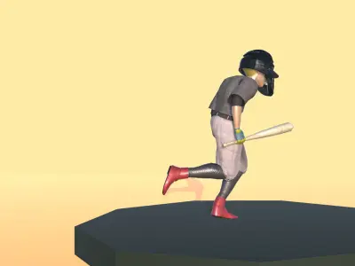Baseball Actions 3D model