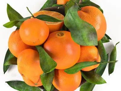 bowls of fruits collection 01 3D model