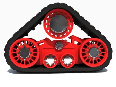 Red Crawler 3 3D model