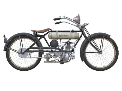 Motorcycle 1916 Cleveland Model 1-B 3D model