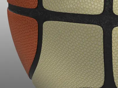 Basketball ball EBA Low-poly 3D model