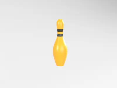 Bowling Pin v1 006 Low-poly 3D model