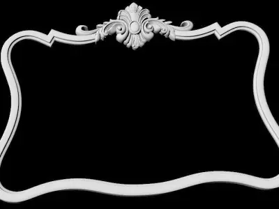 carved mirror 3D model