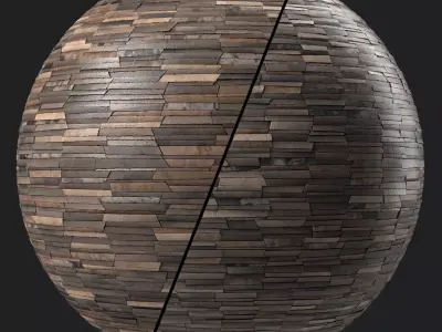 Stone Wall Materials 105- Multi Color Stone Wall- Sbsar Seamless Texture