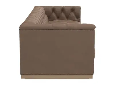 Emmy Rustic Lodge Upholstered Nailhead Trim Tufted Sofa-95 inch 3D model