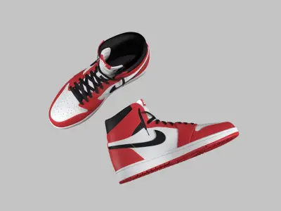 Nike Jordan Red 3D model